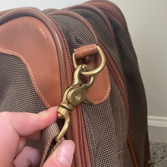 Coach TRAVELWEAVE Duffel 0565 Made in USA 1995 Leather Trim, Brass Hardware YKK - Picture 5 of 16